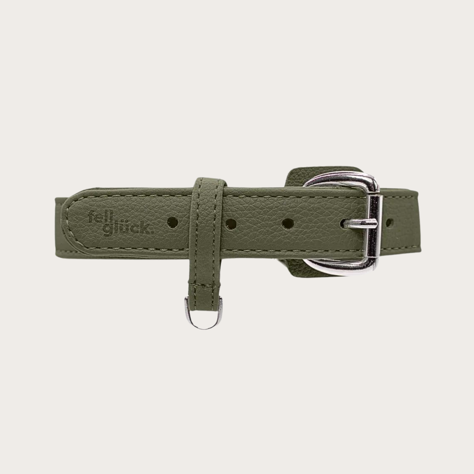 Hundehalsband Veganes Leder (Waldgrün)